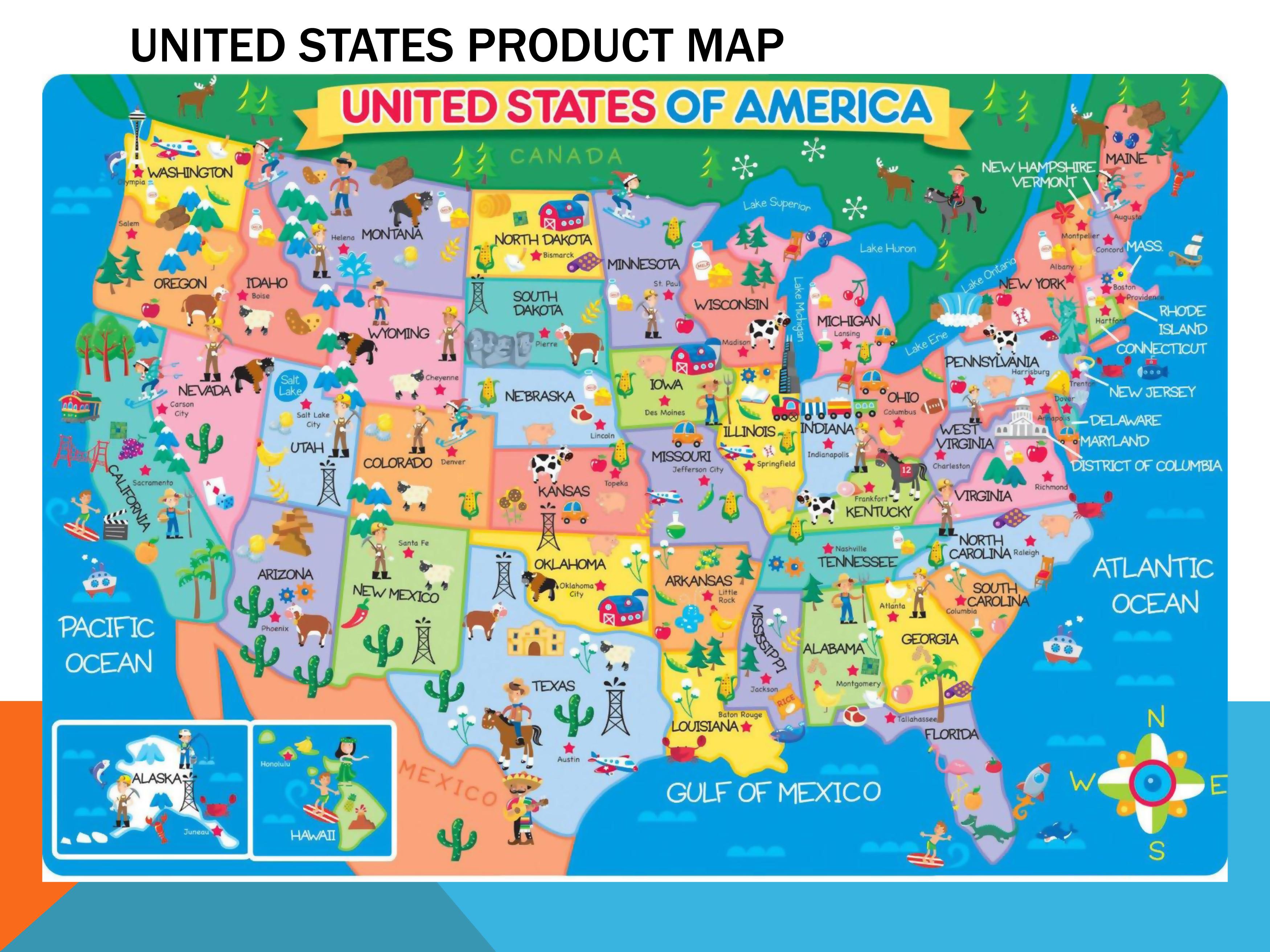 Stor Karta över Usa | Karta Mellersta